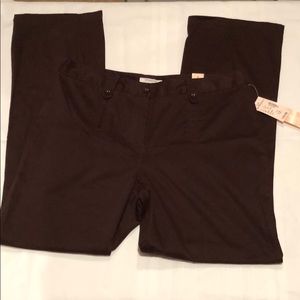 Brown cotton pants with slight stretch